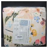 4x6 Floral Rug for Girls Bedroom, Machine Washable Area Rugs with Non Slip Backingfor Living Room, Cute Flowers Carpet Kitchen Dining Room Kids Playroom Decor, Peach White