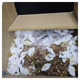 Artificial Fall Flowers Fake Hanging Plants Flowers Basket for Outdoors Autumn Decoration, Silk Morning Glory with Eucalyptus Look Real UV Resistant Faux Flowers for Outside Porch Patio Balcony, White