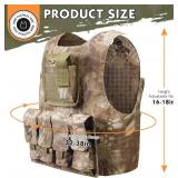 Kids Tactical Vest Youth Army Costume for Boys Girls 8 10 12 14 Outdoor Airsoft Game Multicolor