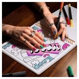 Stoner Coloring Book for Adults Relaxation - 2 pcs Cozy Weed Girl Moments Coloring Book for Women with Markers - Funny Stress Relief Self Care Gifts - Get Well Gifts After Cancer Surgery