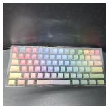 COOMICKEY PBT Keycaps 130 Keys Dye-Sublimation Keycap XDA Profile Rainbow Gradient Keycap Cute Keycaps for Cherry Gateron MX Switches Mechanical Keyboards