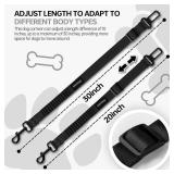 Thickened Dog Seat Belt for Car, 3 Pack Set Retractable Dog Car Leash Adjustable Dog Seat Belt for Vehicle Nylon Pet Safety Seat Belts Heavy Duty & Elastic,Seat Belt for Large Dogs in Car, Black