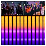 12 Pcs LED Glow Sticks Bulk Halloween Foam Stick Glow with 3 Modes in Dark Party Supply Flashing Effect Vintage LED Decor Reusable Light for Party Wedding Birthday Concert Halloween Christmas