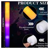 12 Pcs LED Glow Sticks Bulk Halloween Foam Stick Glow with 3 Modes in Dark Party Supply Flashing Effect Vintage LED Decor Reusable Light for Party Wedding Birthday Concert Halloween Christmas