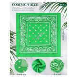 Unittype 36 Pieces Paisley Bandana Novelty Headband Square Scarf Cowboy Bandanas for Halloween Party Costume