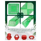 Unittype 36 Pieces Paisley Bandana Novelty Headband Square Scarf Cowboy Bandanas for Halloween Party Costume