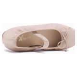 Athlefit Ballet Flats Shoes for Women Mary Jane Flats Bow Dressy Comfortable Round Toe Slip On Ballerina Flat Shoes Size 10