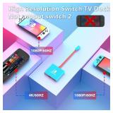 Switch Dock Switch Docking Station for Nintendo, Portable Switch TV Adapter Support 4K/60HZ Switch TV Mode Compatible Steam Deck/Switch OLED, Travel Dock with HDMI2.0 USB3.0 Port, Not Support Switch 2