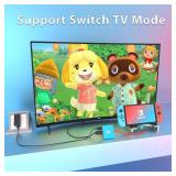 Switch Dock Switch Docking Station for Nintendo, Portable Switch TV Adapter Support 4K/60HZ Switch TV Mode Compatible Steam Deck/Switch OLED, Travel Dock with HDMI2.0 USB3.0 Port, Not Support Switch 2