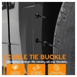 100PCS Nylon Universal Cable Tie Buckle,Cable Tie Buckle,Automotive Clips,Fastener, for Automotive Repair