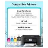 31 32XL Ink Bottle Set High Yield Ink Refills Compatible for HP Smart Tank 5101 7301 7602 7001 6001 Plus 551 651 455 457 450 All-in-One Printers, 4-Pack (165ML 32XL Black Ink, 100ML 31 Color Ink)