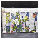 Aestalrcus Butterfly Diamond Art Kits for Adults, Garden Flowers Diamond Painting Kits for Adults, 5D Gem Art and Crafts for Gift Home Wall Decor 12x16 Inch