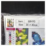 Aestalrcus Butterfly Diamond Art Kits for Adults, Garden Flowers Diamond Painting Kits for Adults, 5D Gem Art and Crafts for Gift Home Wall Decor 12x16 Inch