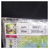 GEWOUVIN Garden Diamond Art Kits for Adults, Diamond Painting Kits for Adults Beginners, DIY Full 5D Round Drill Gem Art Kits for Gift Home Wall Decor 13.8x13.8inch