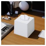 Creative Scents Elegant Tissue Box Cover Square - Premium 2 Pack Tissue Holder for Facial Tissues, Perfect for Home, Office, and Bathroom D cor, Easy to Refill and Clean (5.5" x 5.5" x 5.6")