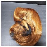 winacdkil Auburn Bob Wig With Bangs -12 Inch Natural Fashion Bob Wigs for Women, Cute Colored Synthetic Wig for Daily Party Halloween (#350)