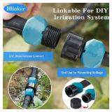 Flat Soaker Hose 75 FT for Garden Beds, 75Ft 1/2" Linkable Consistent Drip Irrigation Hose Save 80% Water, Leakproof Heavy Duty Double Layer Sprinkler Hose