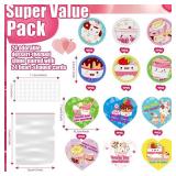 Valentines Day Gifts for Kids - 24 Valentines Ice Cream Butter Slime Card Bulk - Valentine Exchange Cards for Girls Boys School Class Classroom Party Favors Age 3 Year and Up