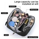 GAGAKU Large Travel Makeup Bag for Women Waterproof - Cosmetic Toiletry Organizer, Makeup Pouch for Girls - Color Black