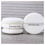 Body Powder Puff and Container, Glass Box for Dust Puff, Powder applicator with Case for Dusting Powder (Light Pink)