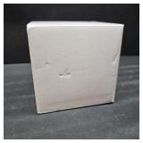 Body Powder Puff and Container, Glass Box for Dust Puff, Powder applicator with Case for Dusting Powder (Light Pink)