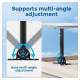 Starlink Gen 3 Roof Mount | Adjustable Heavy-Duty Starlink V3 Roof Pole Mount, Complete Pipe Adapter Mounting Kit for Starlink Gen 3, with Expansion Screws, Cable Clips, Weatherproof