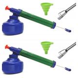 6-Piece Household Garden Duster Powder Duster diatomite applicator and Spreader Includes 2 dusters, 2 Stainless Steel Shovels and 2 Folding funnels. (Green)