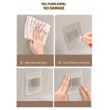 Wall Mounted Holders Set for Bathrooms-3 Cups Toothbrush Holder with Cosmetic Organizer & Toothpaste Dispenser & Hair Dryer Holder, Dark Grey