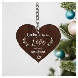 Lucky to Be in Love with My Best Friend Rotating Picture Frame, Couple Picture Frame, Christmas Anniversary Birthday Gifts for Girlfriend Boyfriend, Couples Picture Photo Frame for 4x6 Photos