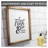 So Fresh and So Clean Sign 11x16 Inch Farmhouse Bathroom Decor Wall So Fresh So Clean Wall Art Small Bathroom Sign Rustic Farmhouse Bathr
