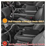 Center Console Hidden Box Organizer Compatible with Ford 2021-2023 2024 F150 Interior Accessories (Full Console w/Bucket Seats ONLY) Insert Armrest Hidden Organizer Tray