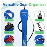 Himal Outdoors Lacrosse Stick Bag with 2 Sticks Holder, Oxford Lacrosse Bag for Men and Women, Zipper Pocket & Cooler Pouch and Padded Handle Strap Color is Black