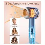 Hair Dryer, 140, 000 RPM High Speed Blow Dryer for Fast Drying, Negative Ionic Hair Dryers for Women, Thermo Control Lightweight Hairdryer for Home and Travel Black