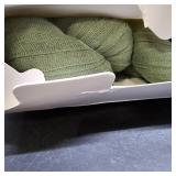 NESCCI 2 Pack Sage Green Table Runner,Rustic Boho Cheesecloth Table Runner,35x120 Inches Runners for Tables, Pefect for Mothers Day Wedding Baby Shower Birthday Party Home Decorations