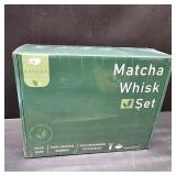 Matcha Whisk Set with Matcha Bowl, Matcha Bamboo Whisk, Scoop, Sifter, Matcha Whisk Holder Unique Gifts for Women Mom Her Girl Friend Home Kitchen Decor Gifts for Christmas, Birthday