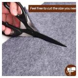 Non-Slip Rug Pad, 3x5 Ft Extra Large Felt Area Rug Cushioned Non Skid Carpet Pads, Felt Rug Pad for Under Hardwood Floors, Thick Non-Slip Rug Pads for All Floors, Keep Rug Soft and Safe