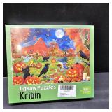 Halloween Puzzles 500 Pieces - Autumn Fall Jigsaw Puzzles for Adults- Light a Jack-o