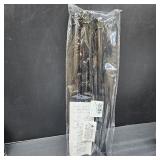 4 Pack Black Shower Curtain Rod 16 To 26 Inch Tension Shower Rod For Bathroom 7/8" Adjustable Spring Curtain Rod No Drilling Spring Rod Black Tension Curtain Rods for Windows Doorway Closet