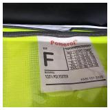 3 Pack Bright yellow mesh Safety Reflective Vests 7 Pockets, 2 Shoulder Lanyards. One size fits All