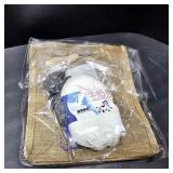 Sunnymove Christmas Candy Cane Punch Needle Kit for Beginners, Complete Punch Tote Bag Set with Pattern and Tool, DIY Embroidery Starter Kit, Easy Festival Craft Gifts and Decoration 9 x 9.8 inch