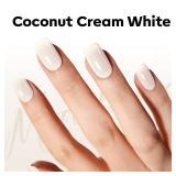 modelones White Gel Nail Polish Beige Cream Milky Jelly Translucent Gel Polish Neutral Sheer Nails Soak Off LED Nail Lamp Manicure Salon Gift 15 ML. Hot Pink