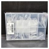 Long Stiletto Nail Tips, 216pcs Acrylic Fake Nails Gel Nail Tips Soft, Full Cover Pre-Shaped Matte Clear Press on Nails for Extension, Diy at Home Manicure 12 Sizes