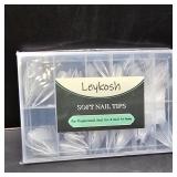 Long Stiletto Nail Tips, 216pcs Acrylic Fake Nails Gel Nail Tips Soft, Full Cover Pre-Shaped Matte Clear Press on Nails for Extension, Diy at Home Manicure 12 Sizes