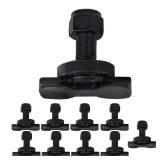 ANLULOAD L Track Double Lug Threaded Bolt Double Stud Fitting,5,500 Lbs Break Strength(10 Pcs) Used with L Track Rail.