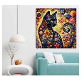 Meothan Cat Diamond Ar... Decor Gift-13.8x13.8in