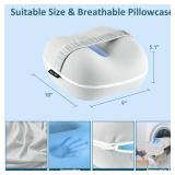 Knee Pillow for Side Sleepers, Memory Foam Leg Pillow for Side Sleeping, Between Legs Pillow for Hip and Back Pain Relief - Side Sleeper Pillow with Breathable Pillowcase and Elastic Strap