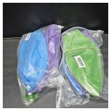 Lot of 2, 10" Beach Ball/Yogaball 3 Pack Blue, Purple and Green