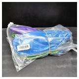Lot of 2, 10" Beach Ball/Yogaball 3 Pack Blue, Purple and Green