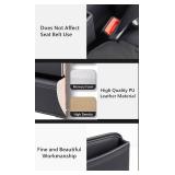 2 Pack Car Seat Gap Filler Organizer, Multifunctional Car Side Seat Gap Filler Automotive Storage Box for Phones, Glasses, Keys, Cards - Adjustable Leather Gap Filler for Cars (3)