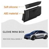 Dashboard Organizer for Tesla Model Y Model 3 Multifunctional Storage Box Sunglasses Phone Holder Glove Box Organized Accessories for Tesla Model Y/3